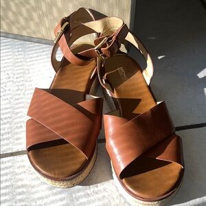 Michael Kors Tan Leather Sandals